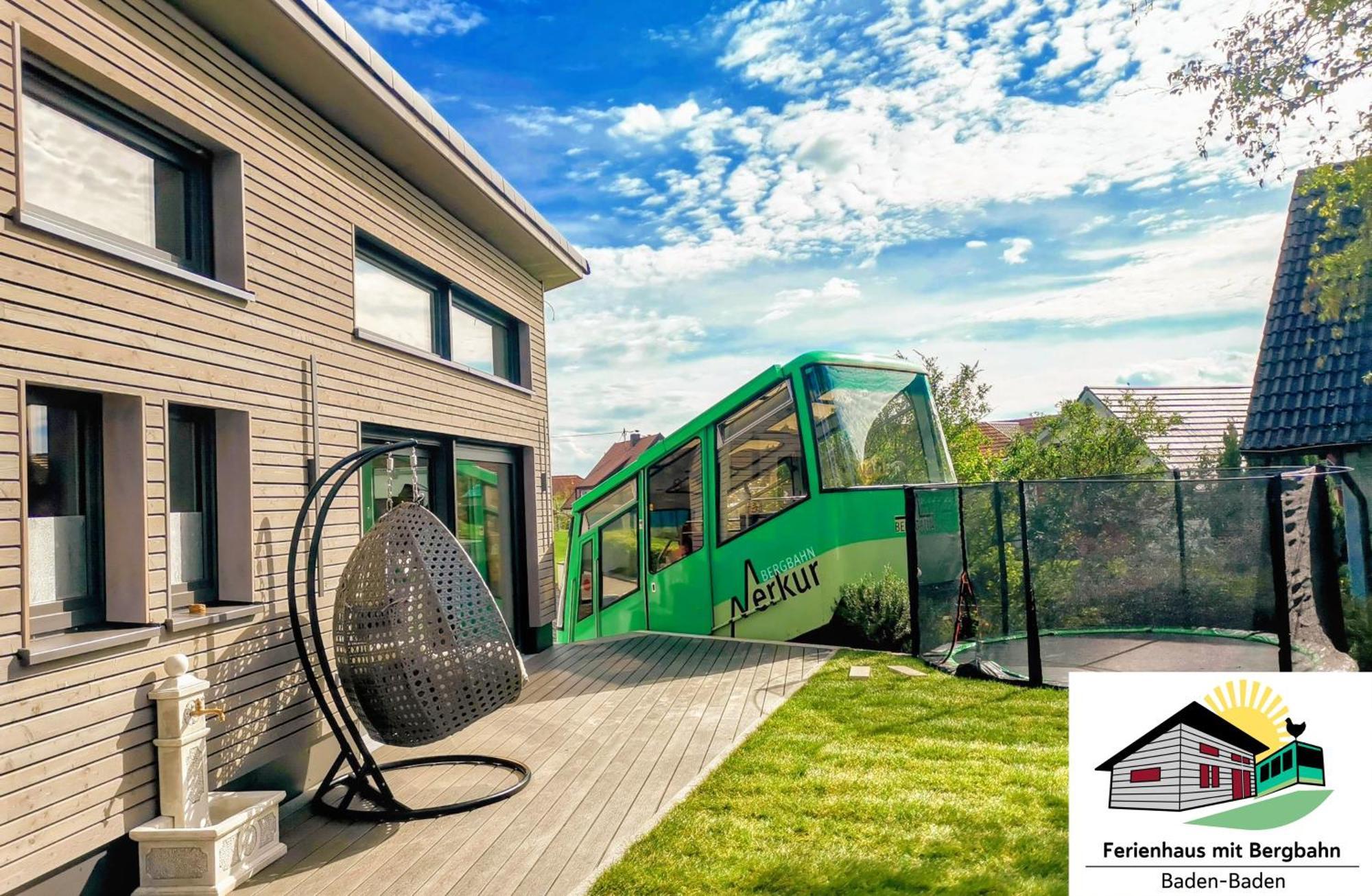 Villa Exklusives Holzhaus Mit Bergbahn - Baden-Baden Im Schwarzwald Exterior foto